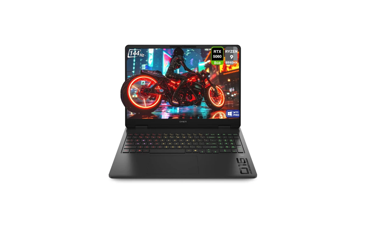 HP Omen 16 لابتوب ألعاب قوي بشاشة سريعة
